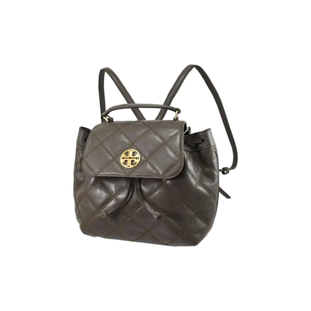 NWT Tory Burch Willa Backpack in Volcanic Stone- Dust bag included